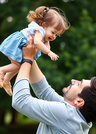 30 year old man with dark hair lifting his 2 year old daughter in the air.jpg