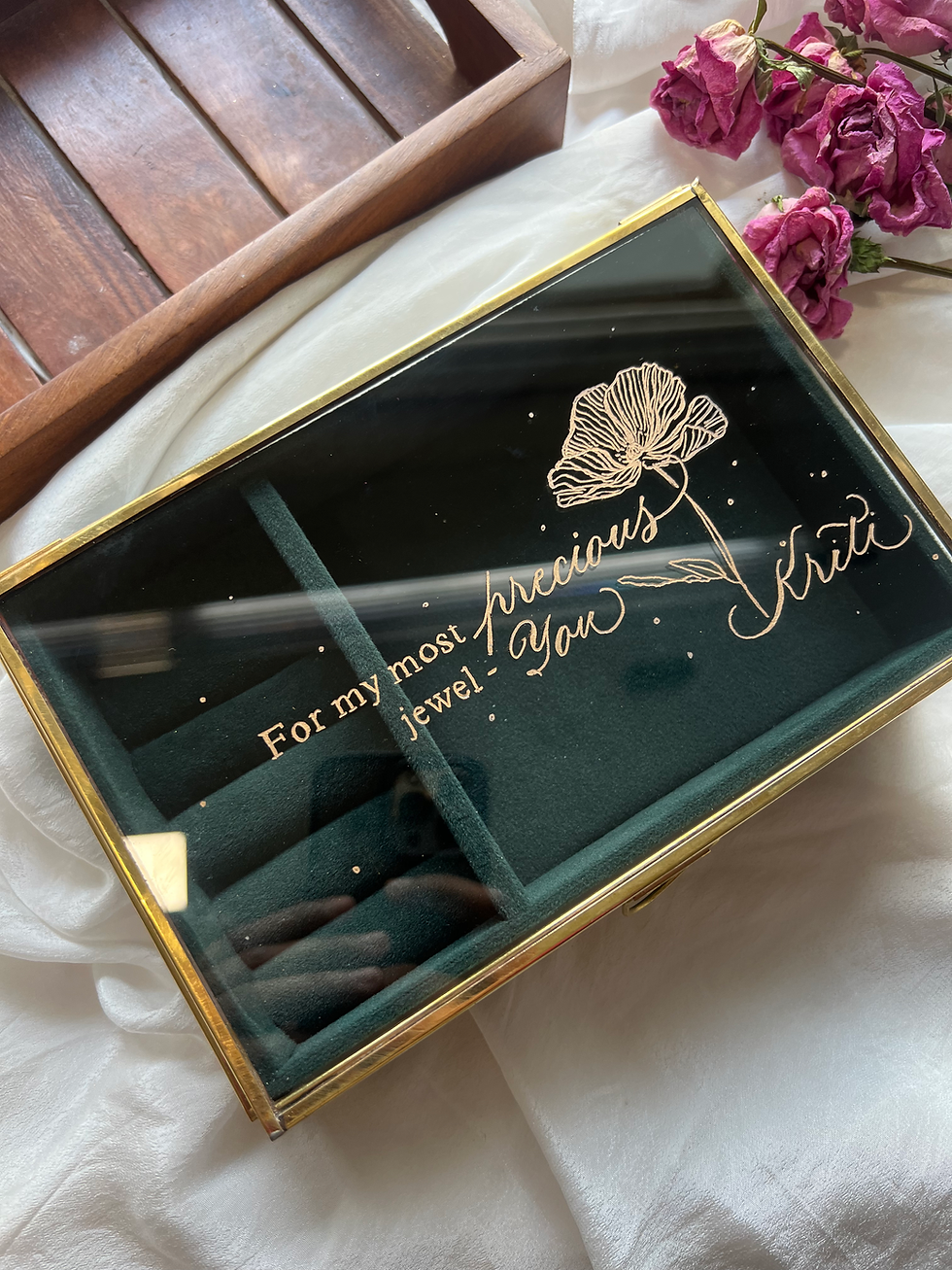 Thumbnail: customised jewellery box, personalised jewellery box