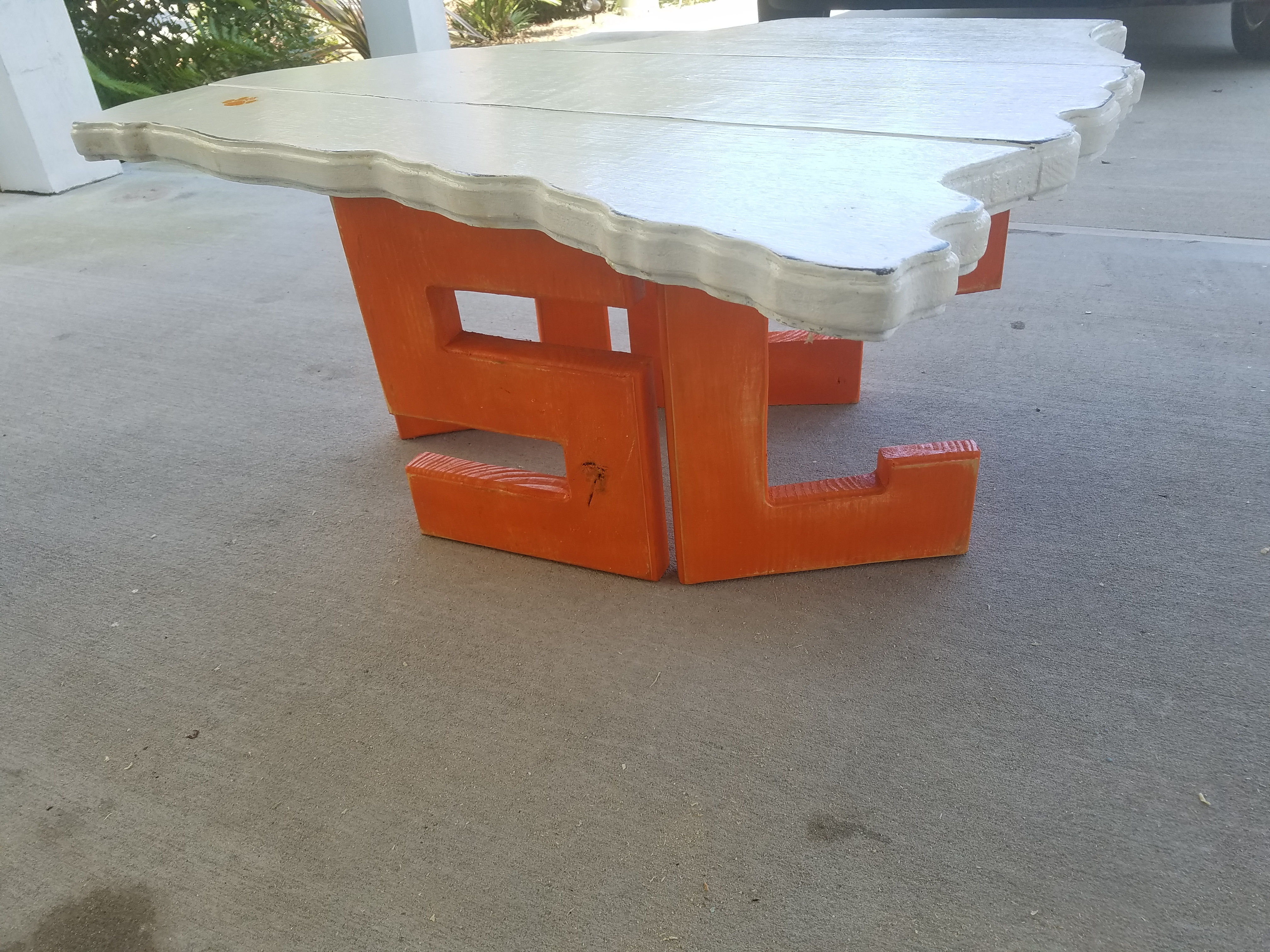 State Table - SC - Orange legs with White top and Clemson logo