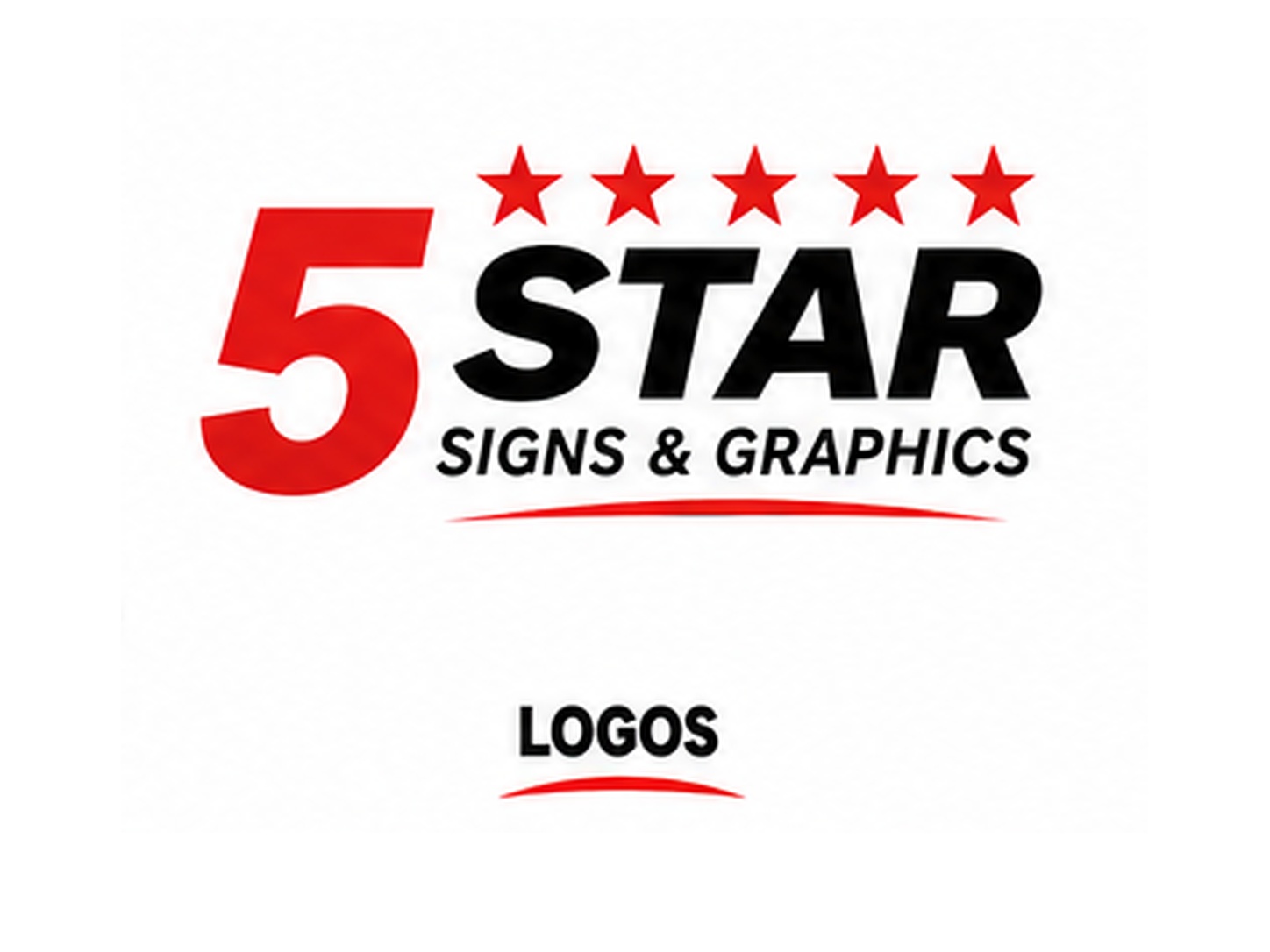Custom 5 Star Signs & Graphics logo design