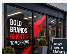 Custom storefront signs and window graphics