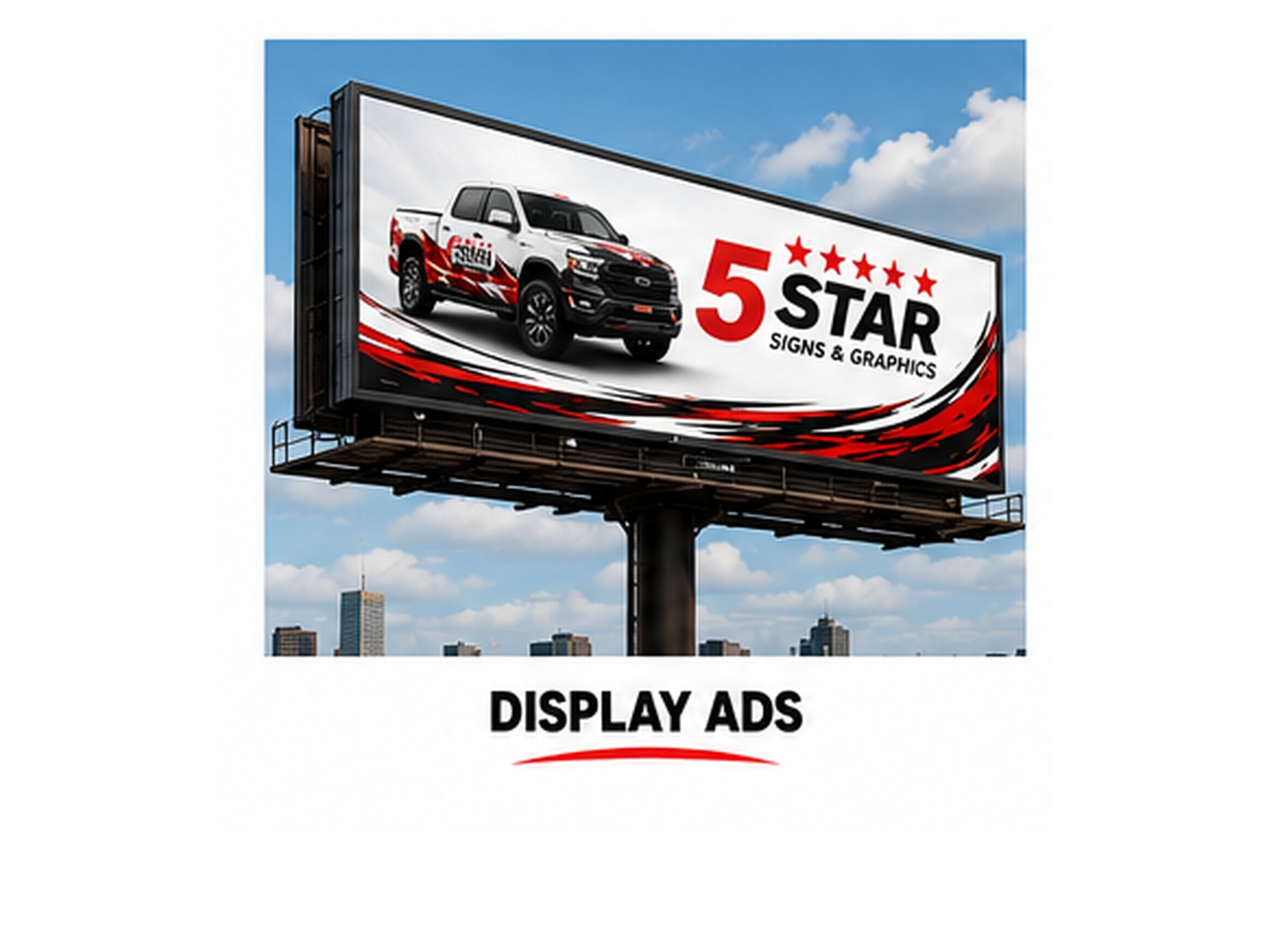 Large format outdoor billboard advertising