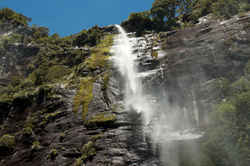 Waterfalls in the Milford Sound