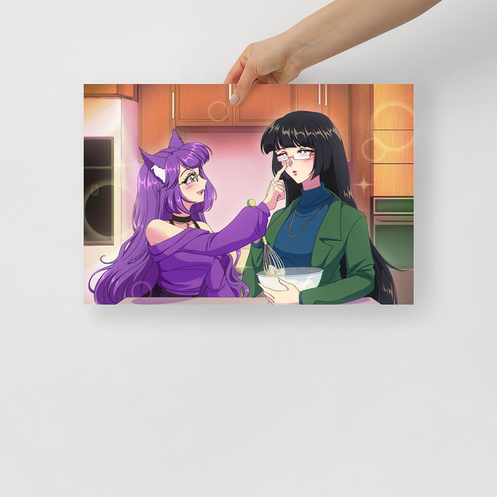 Thumbnail: Whisked Under Starlight - Paper Photo Poster