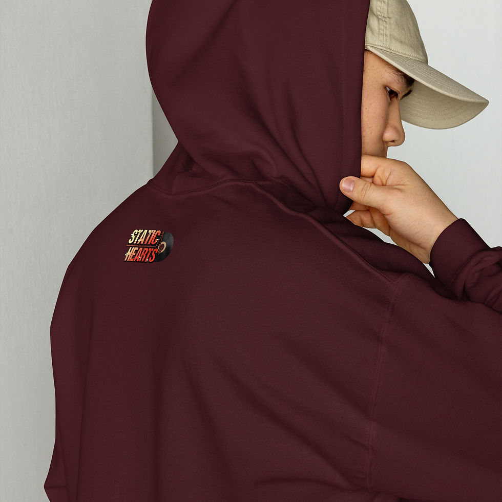 Thumbnail: Static Hearts Logo - Unisex Hoodie