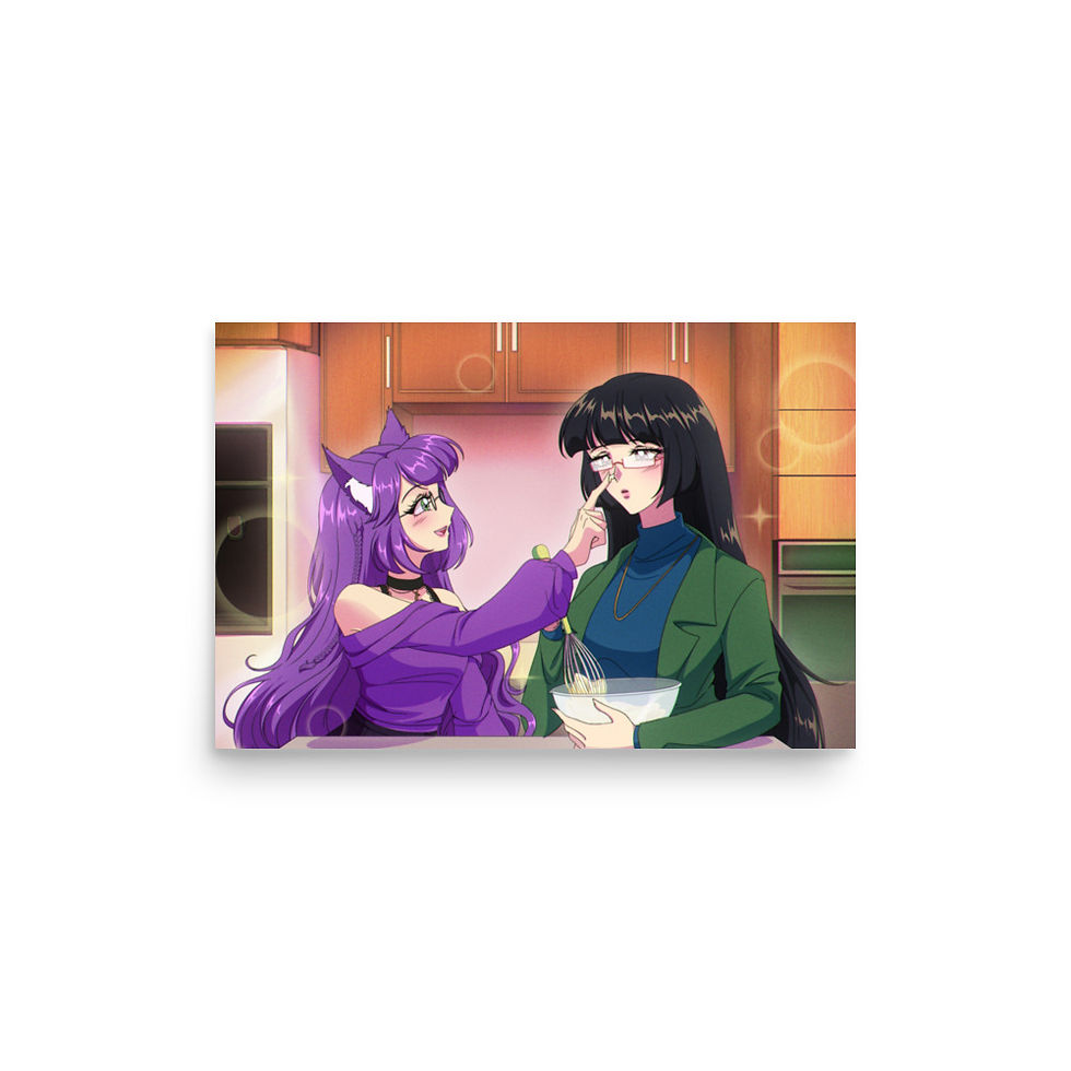 Thumbnail: Whisked Under Starlight - Paper Photo Poster