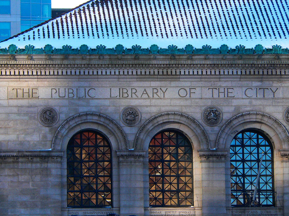 RIGHT TO READ: Boston Public Library. Photo by Adam Smith/killerkilobyte.wordpress.com/