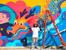 Quincy School Mural Sends Message of Playfulness, Community
