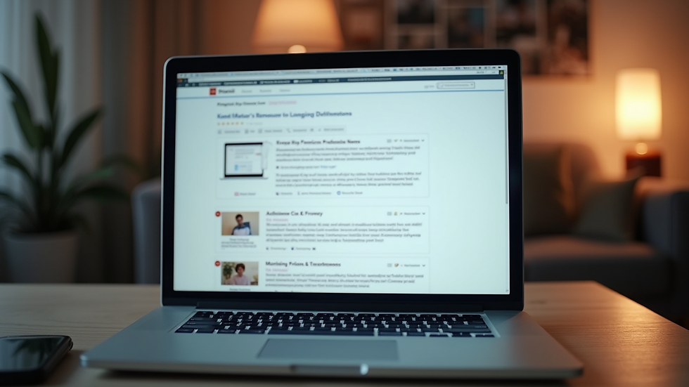 Eye-level view of a laptop screen displaying a forum discussion