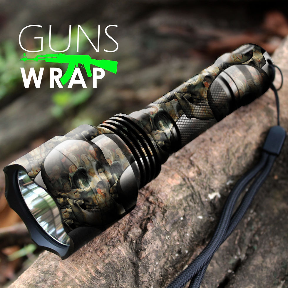 Pikkukuva: Camo Roll Skin Gear Gun & Accessories Wrap Skulls-3