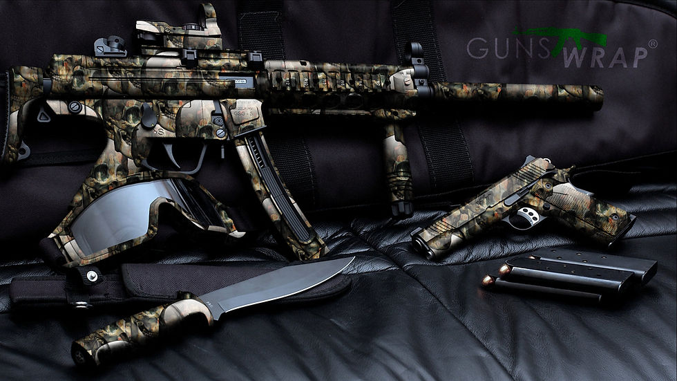 Thumbnail: Camo Roll Skin Gear Gun & Accessories Wrap Skulls-3