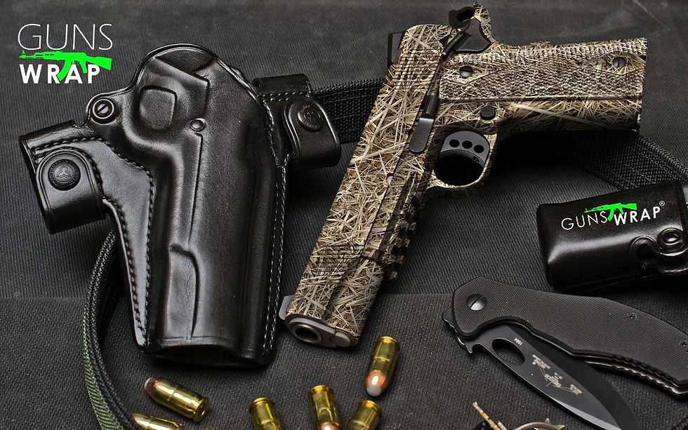 Miniatyrbild: PISTOL GUN WRAP SKIN GRASS-14