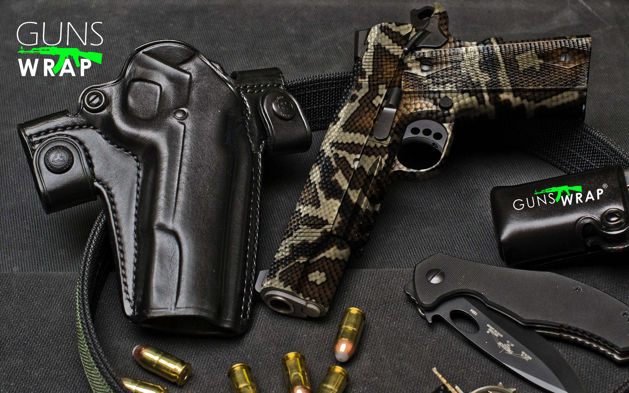 PISTOL GUN WRAP SKIN SNAKE2 gunswrap