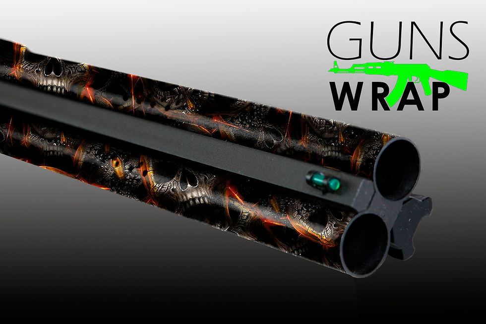 תמונה ממוזערת: SHOTGUN 2 BARRELS SKULLS-1