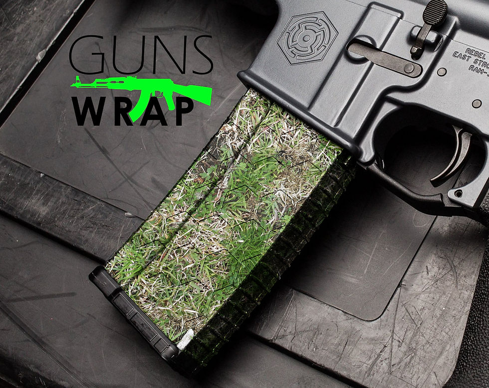 Küçük resim: WRAP AR-15/M4 MAG SKIN GRASS-1