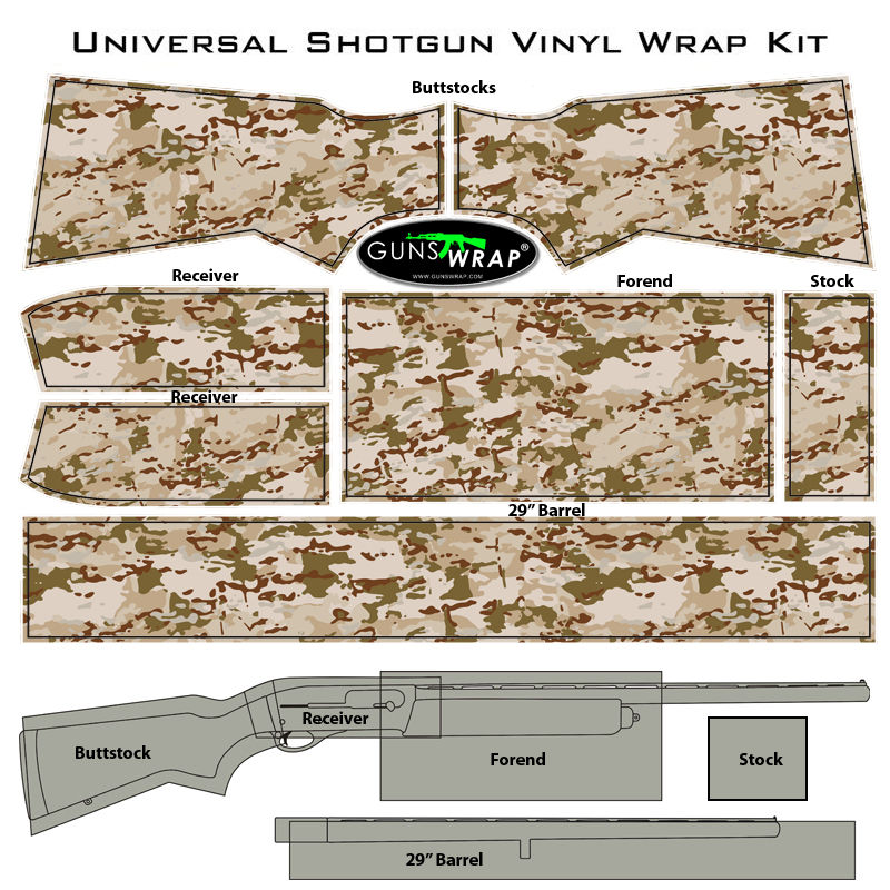 Küçük resim: SHOTGUN SKIN MILITARYCAMO DUST