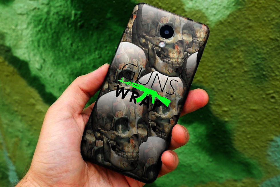 Pikkukuva: Camo Roll Skin Gear Gun & Accessories Wrap Skulls-3