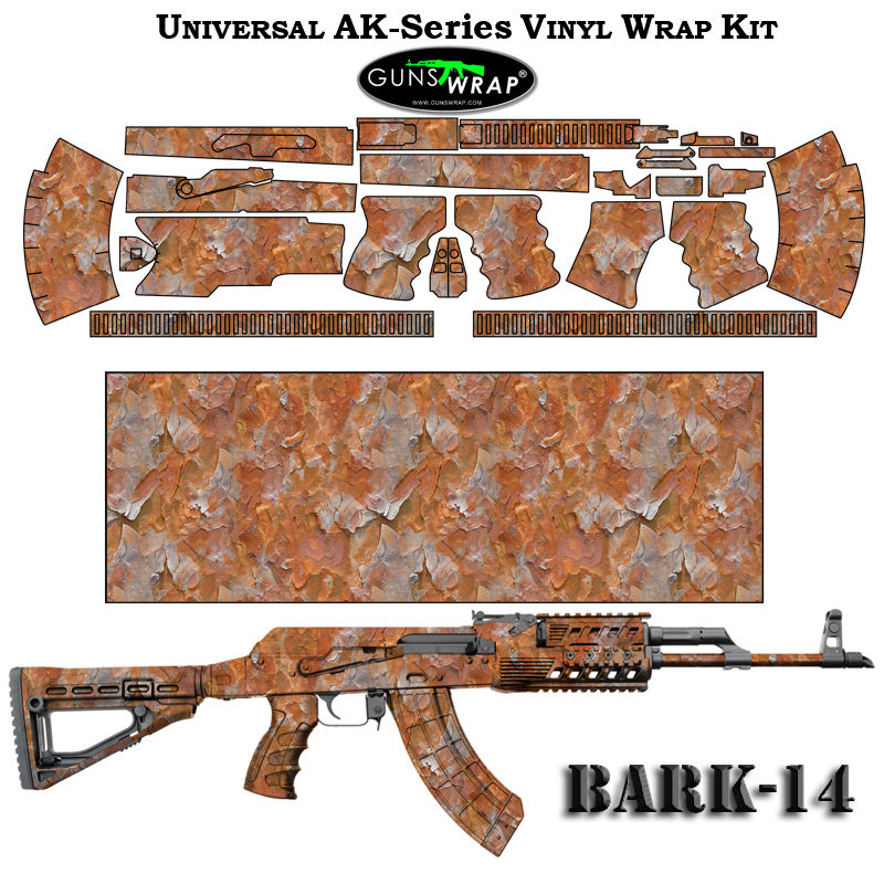 Thumbnail: AK-47 (AK- SERIES) RIFLE  WRAP SKIN BARK-14