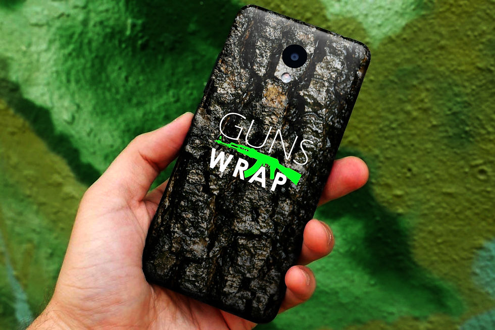 サムネイル： Camo Roll Skin Gear Gun & Accessories Wrap BARK-1
