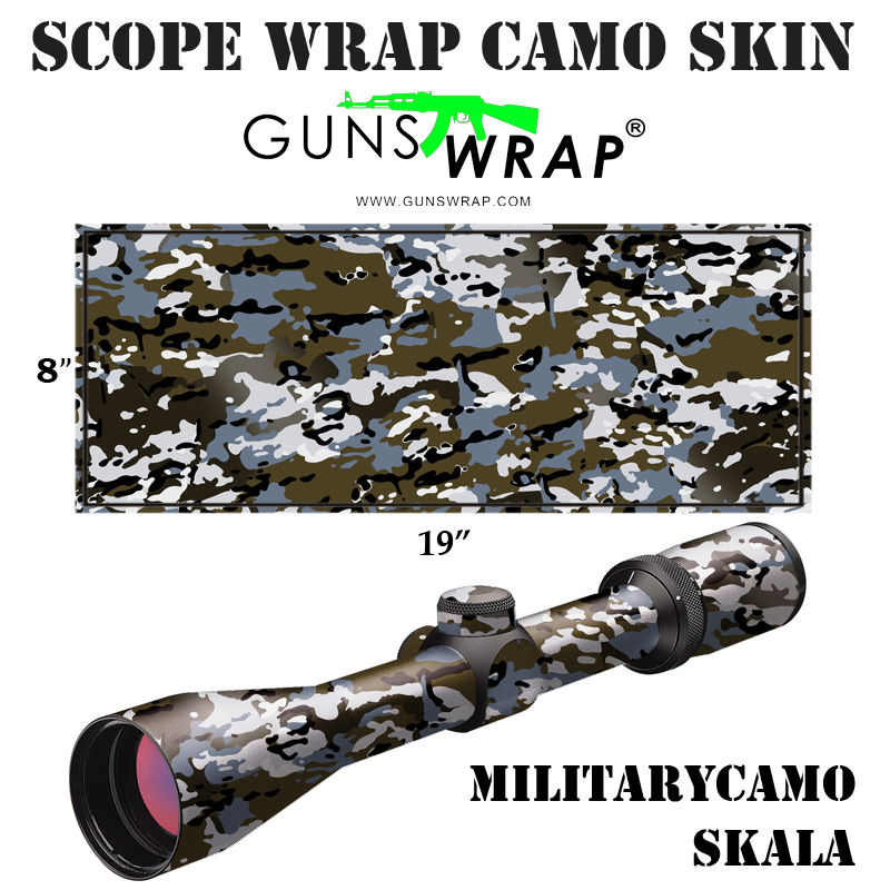 Scope Wrap GunsWrap Camo Skin MILITARYCAMO SKALA
