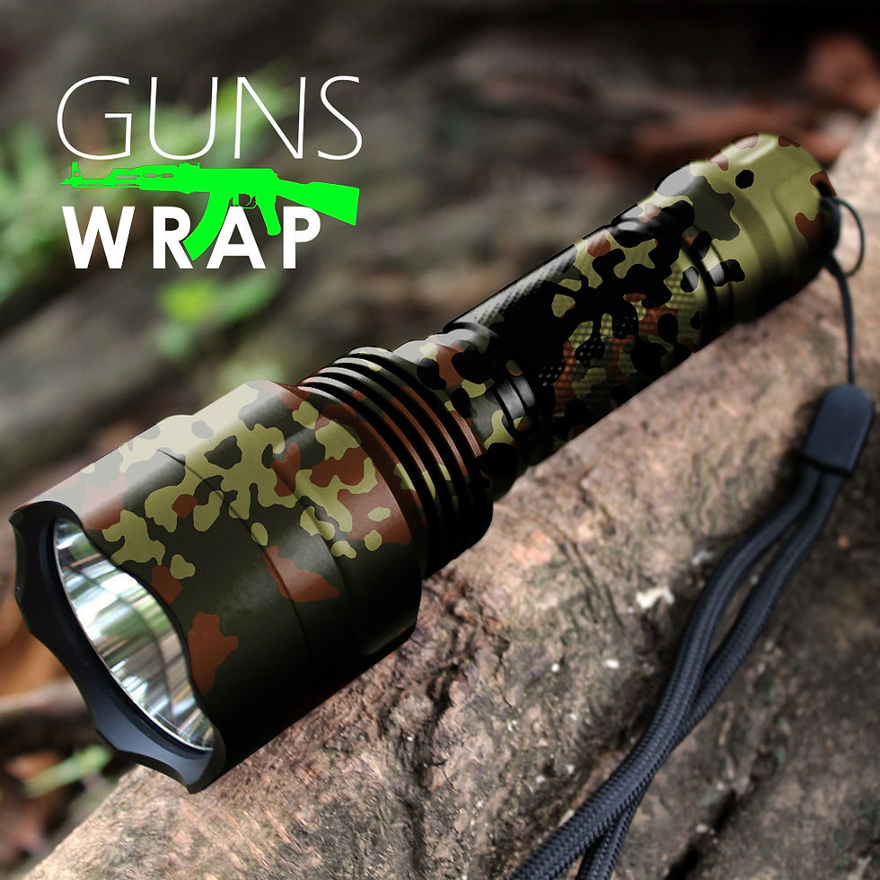 Μικρογραφία: Camo Roll Skin Gear Gun & Accessories Wrap Flecktarn F3
