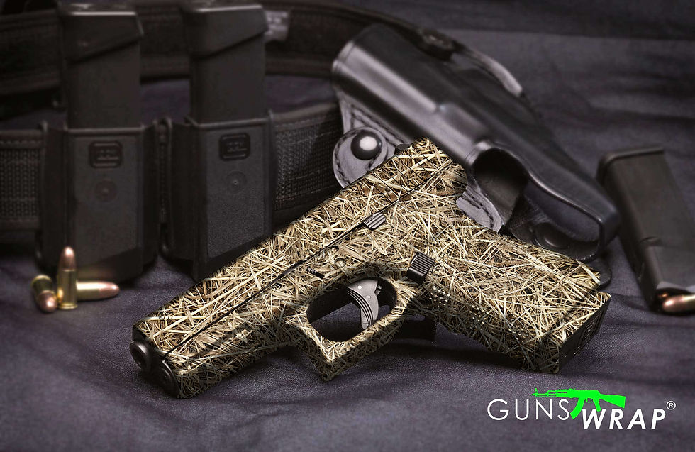 Miniatyrbild: PISTOL GUN WRAP SKIN GRASS-14
