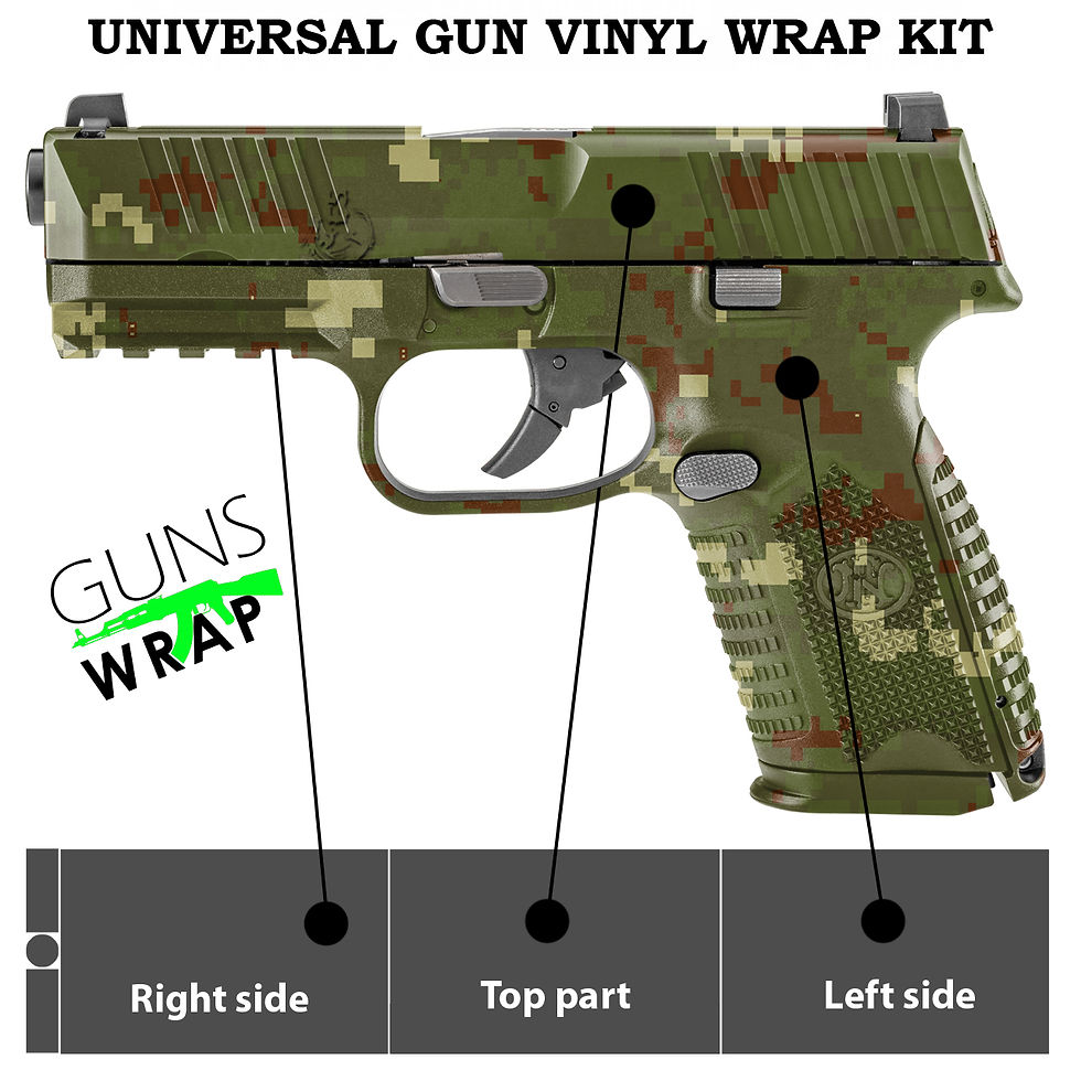 Miniatura: PISTOL GUN WRAP SKIN PIXEL-9