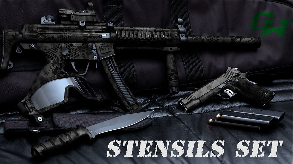 Thumbnail: STENSILS SET SOTA CAMUFLAGE PAINT MASK