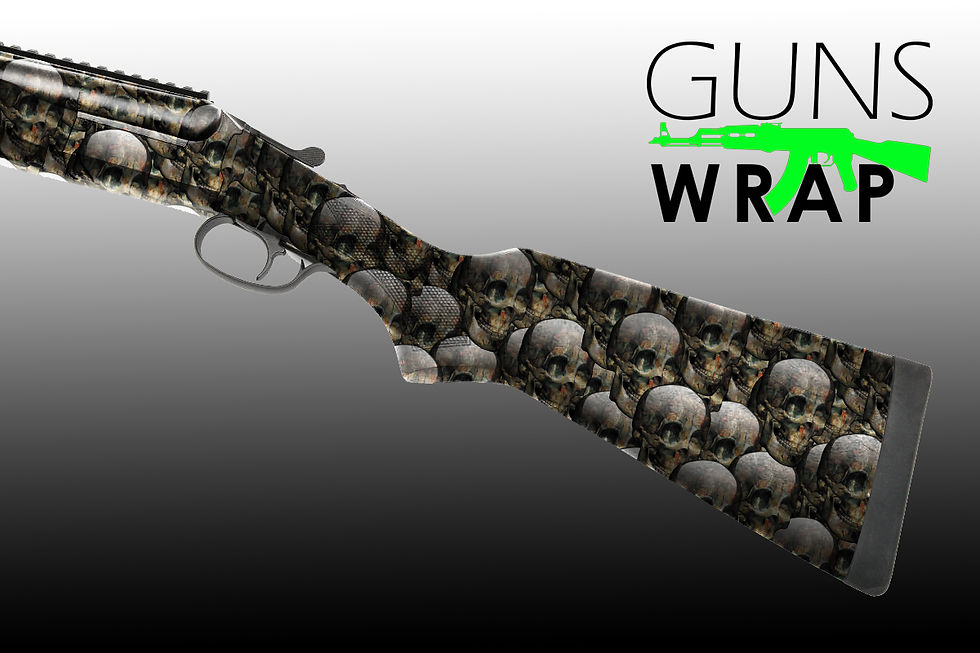 תמונה ממוזערת: SHOTGUN 2 BARRELS SKULLS-3