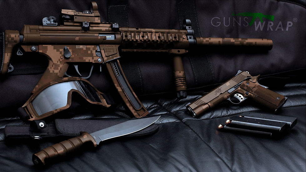 الصورة المصغرة: Camo Roll Skin Gear Gun & Accessories Wrap Pixel-11