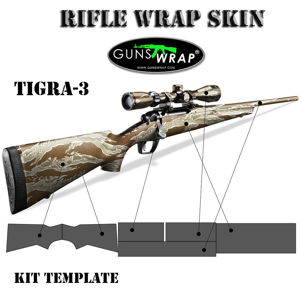 Thumbnail: Rifle Gun Wrap Skin TIGRA-3