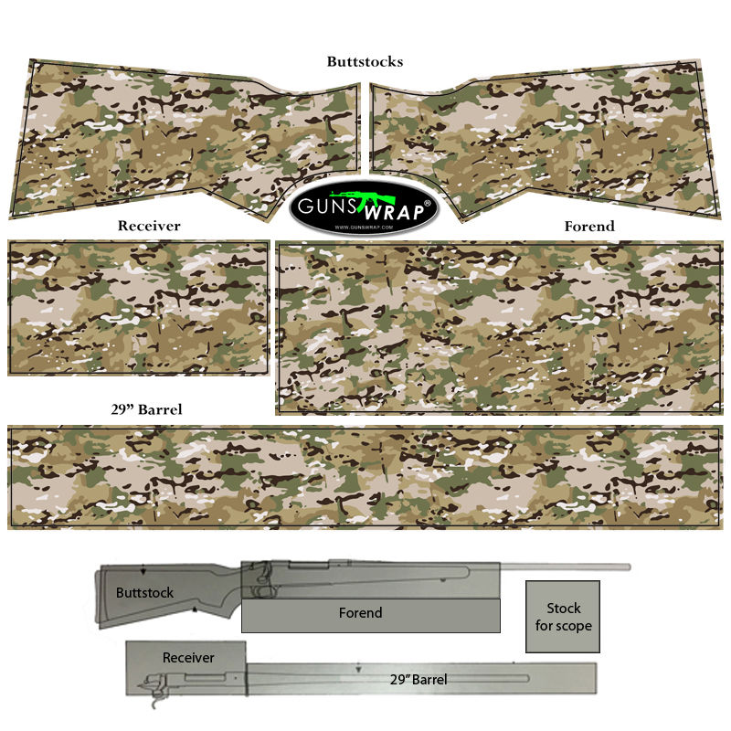 Μικρογραφία: RIFLE SKIN MILITARYCAMO UNIVERSAL