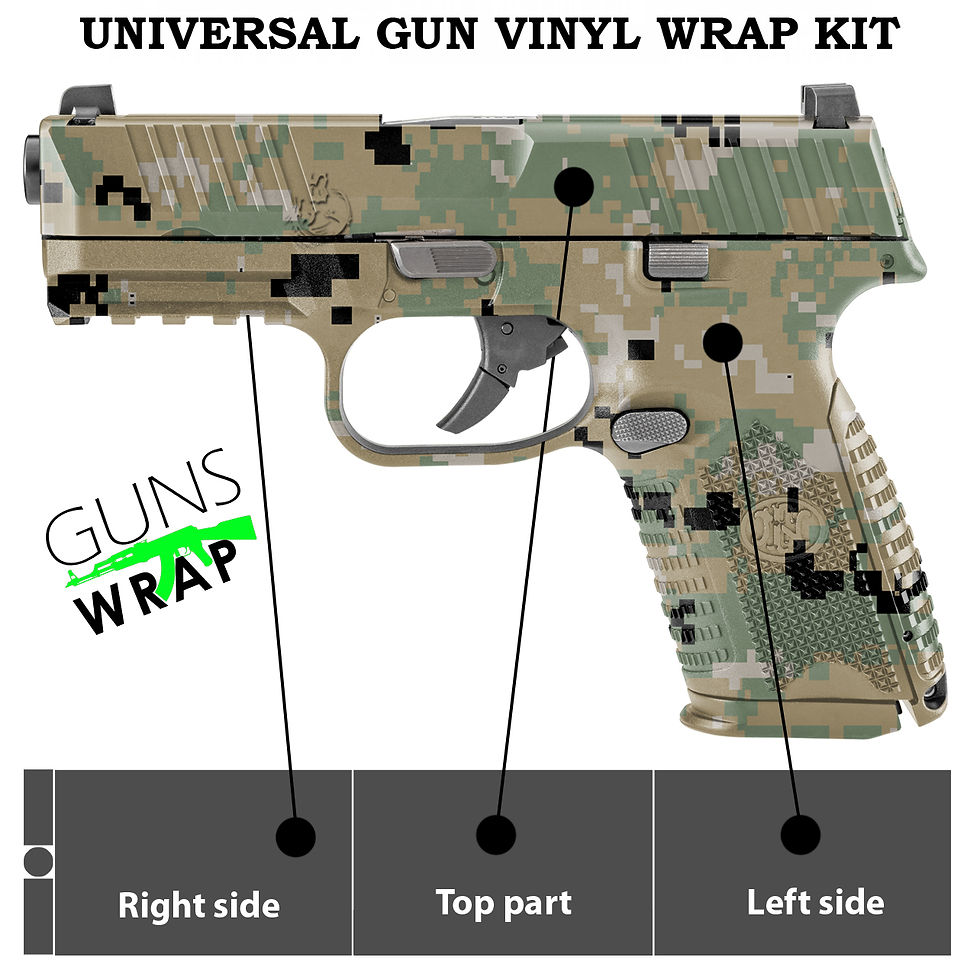 Miniatyrbilde: PISTOL GUN WRAP SKIN PIXEL-17