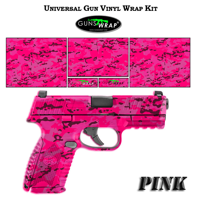 サムネイル： PISTOL GUN WRAP SKIN MILITARYCAMO PINK