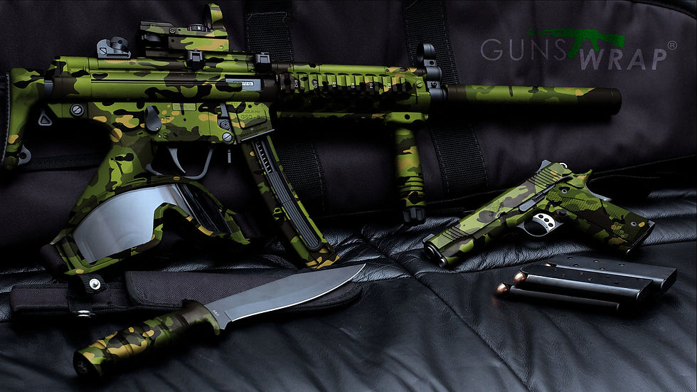 サムネイル： Camo Roll Skin Gear Gun & Accessories Wrap MILITARYCAMO Forest