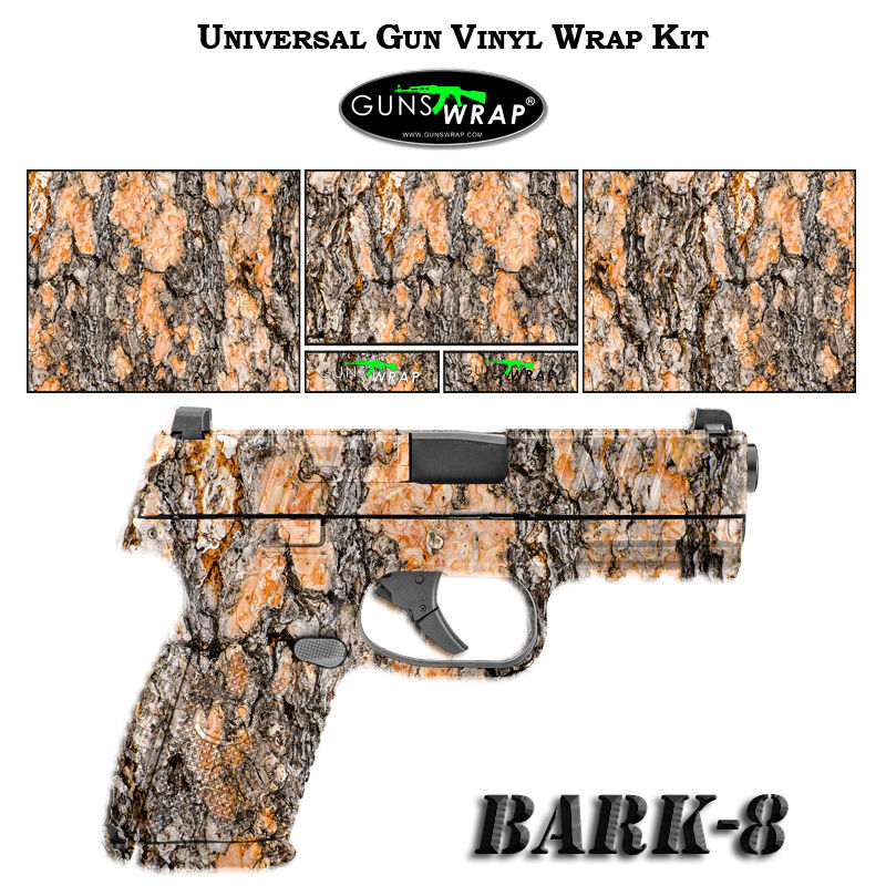 תמונה ממוזערת: PISTOL GUN WRAP SKINS BARK-8
