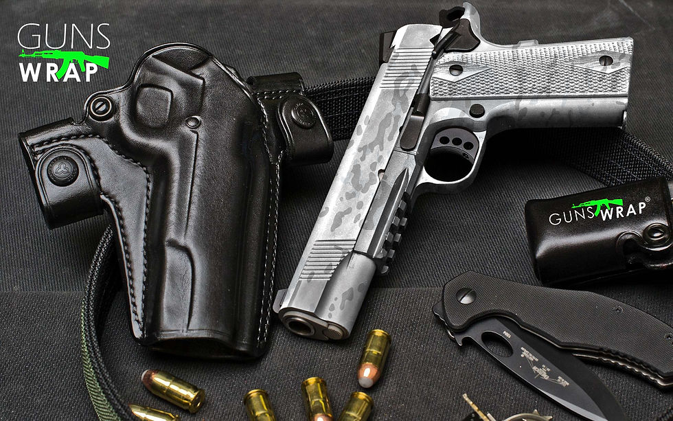 Miniatyrbilde: PISTOL GUN WRAP SKIN MILITARYCAMO WINTER