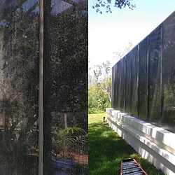 pool screen before and after