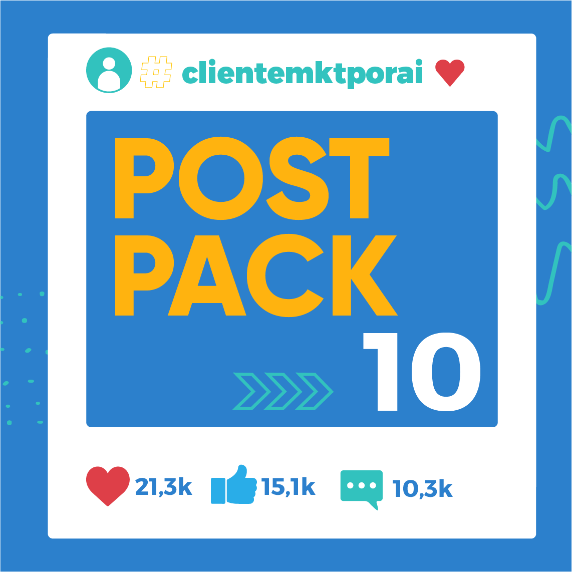 Post Pack - 10 Posts SEM Legendas