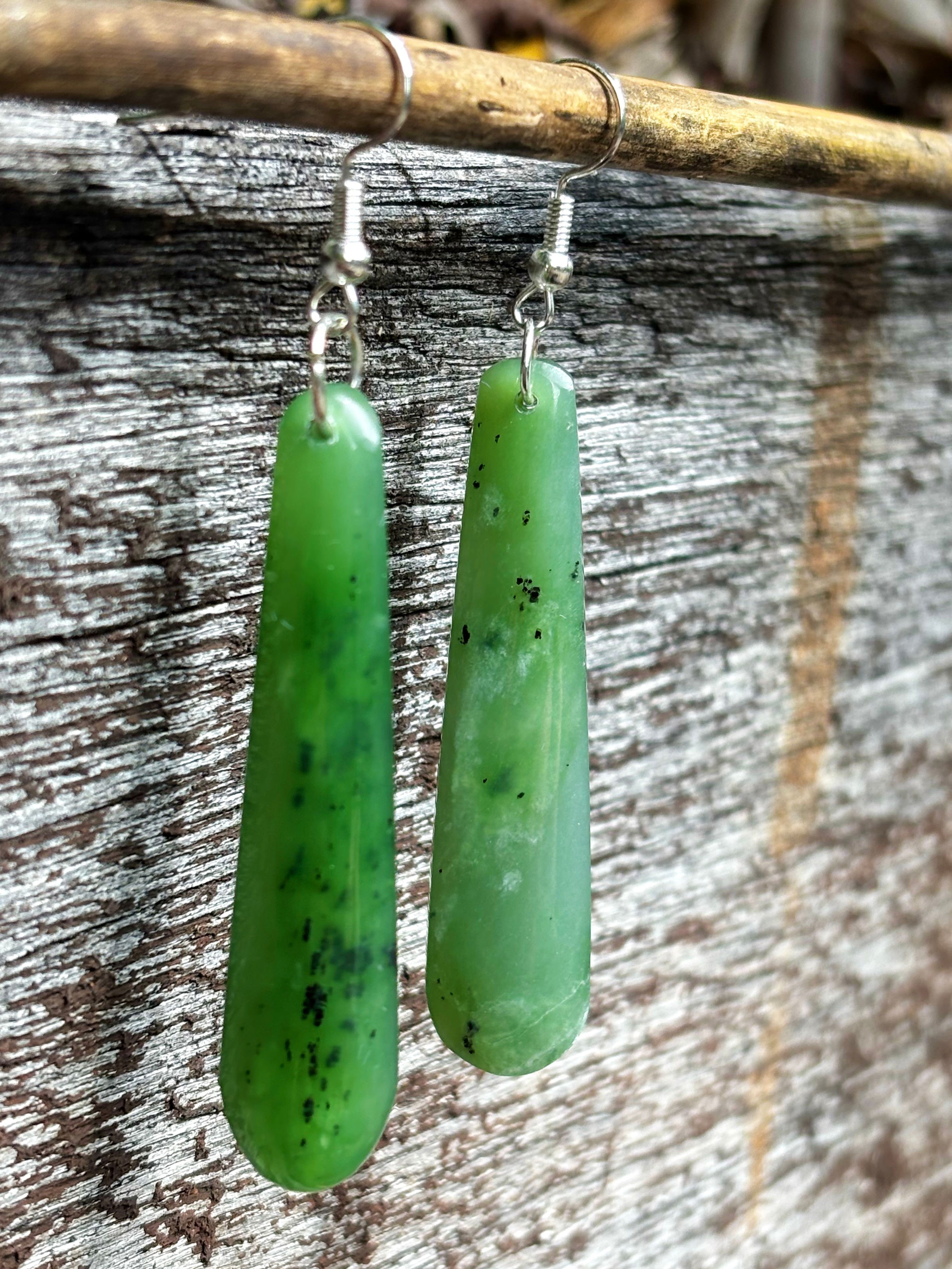 Greenstone Drop Earrings