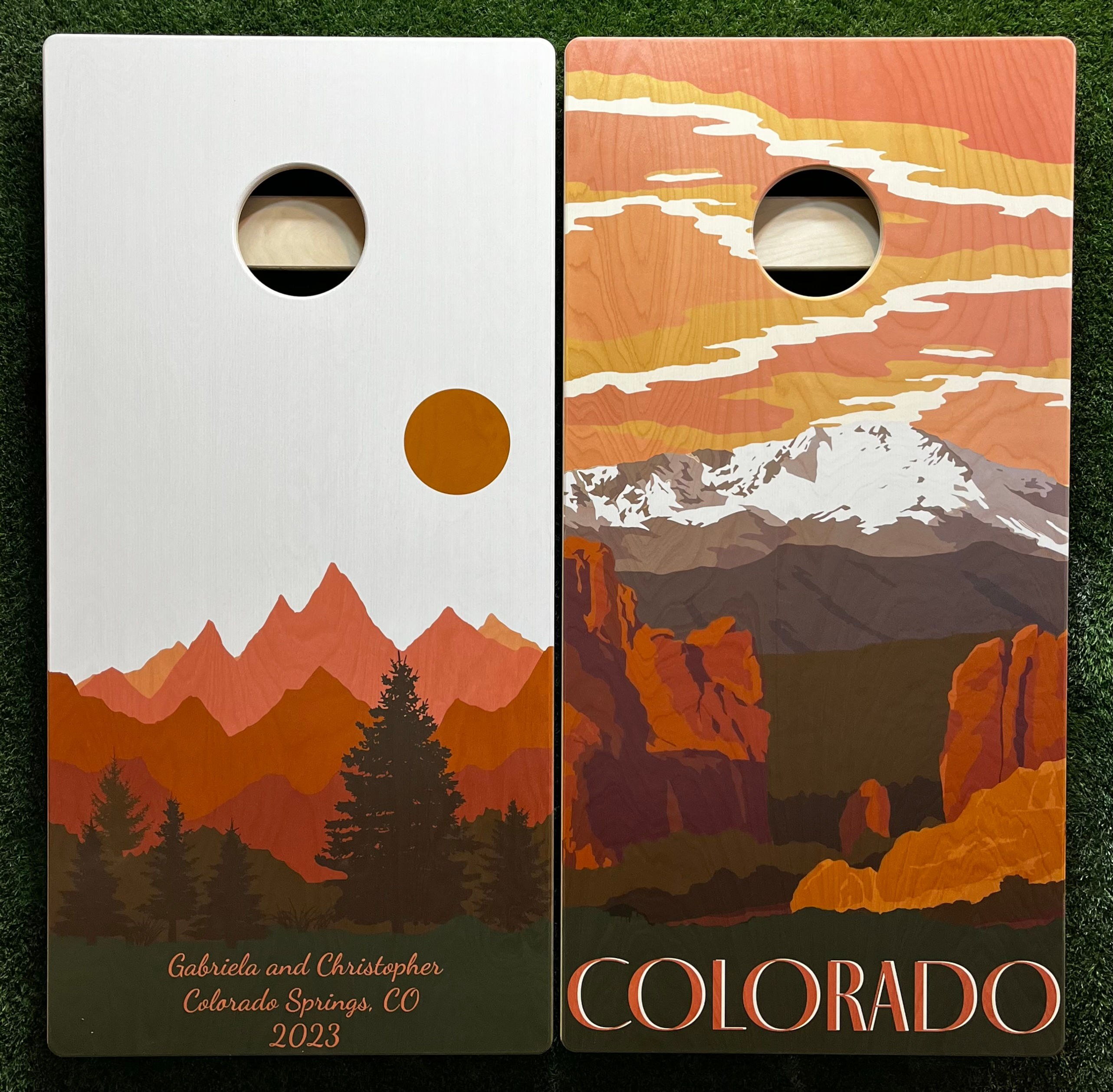 Cornhole Game-Garden of the Gods Colorado Wedding