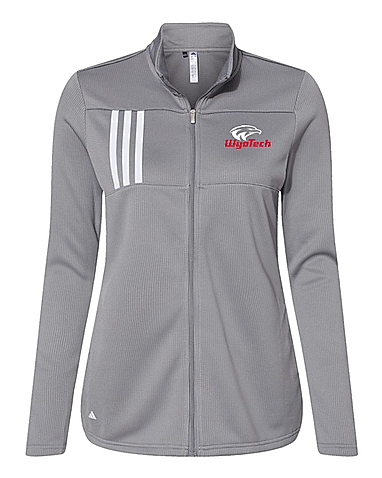 Thumbnail: Adidas Womens 3-Stripes Double Knit Full-Zip