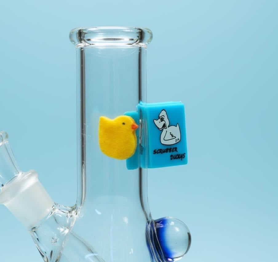 How to clean a bong using the Scrubber Duckys reusable magnetic bong cleaner