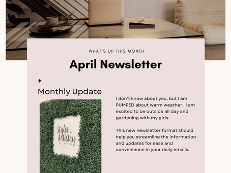 Better Late Than Never- Mid April Newsletter