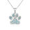 Thumbnail: Paw Print Larimar Reversible Necklace