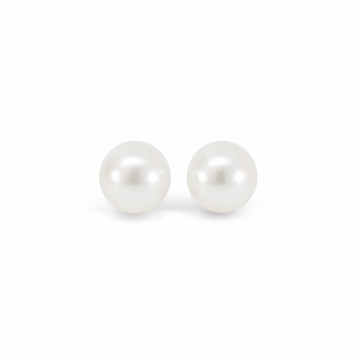 Classic Freshwater Pearl Stud Earrings, 5.5mm