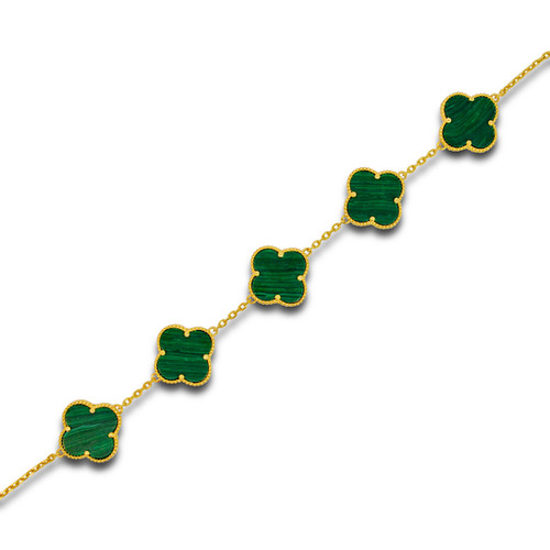 ブレスレット SURGERY surgery l clover emblem bracelet TF5D0289 Double Sided Clover Bracelet in Gold | Altar'd State