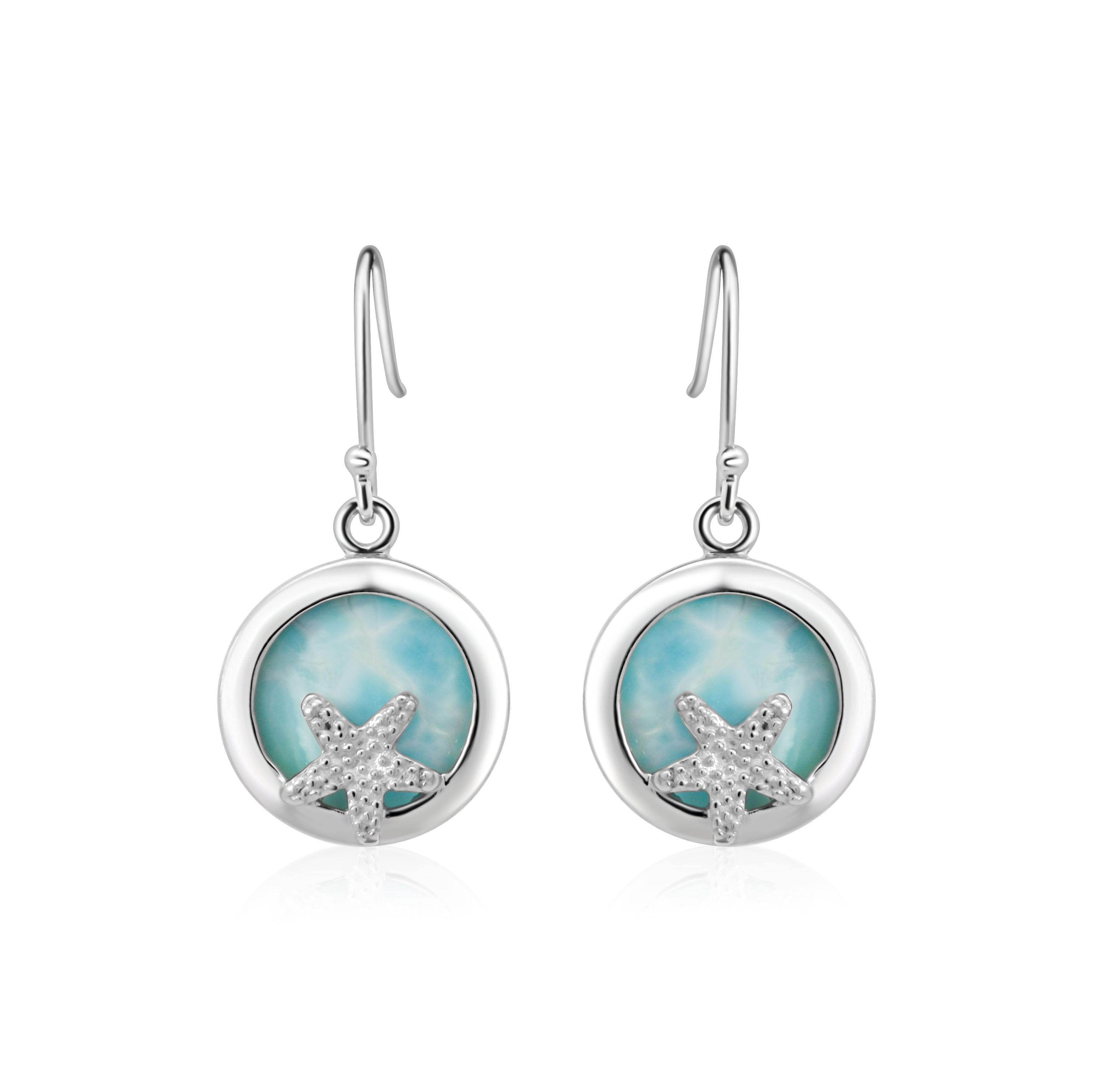 Starfish Larimar Earrings