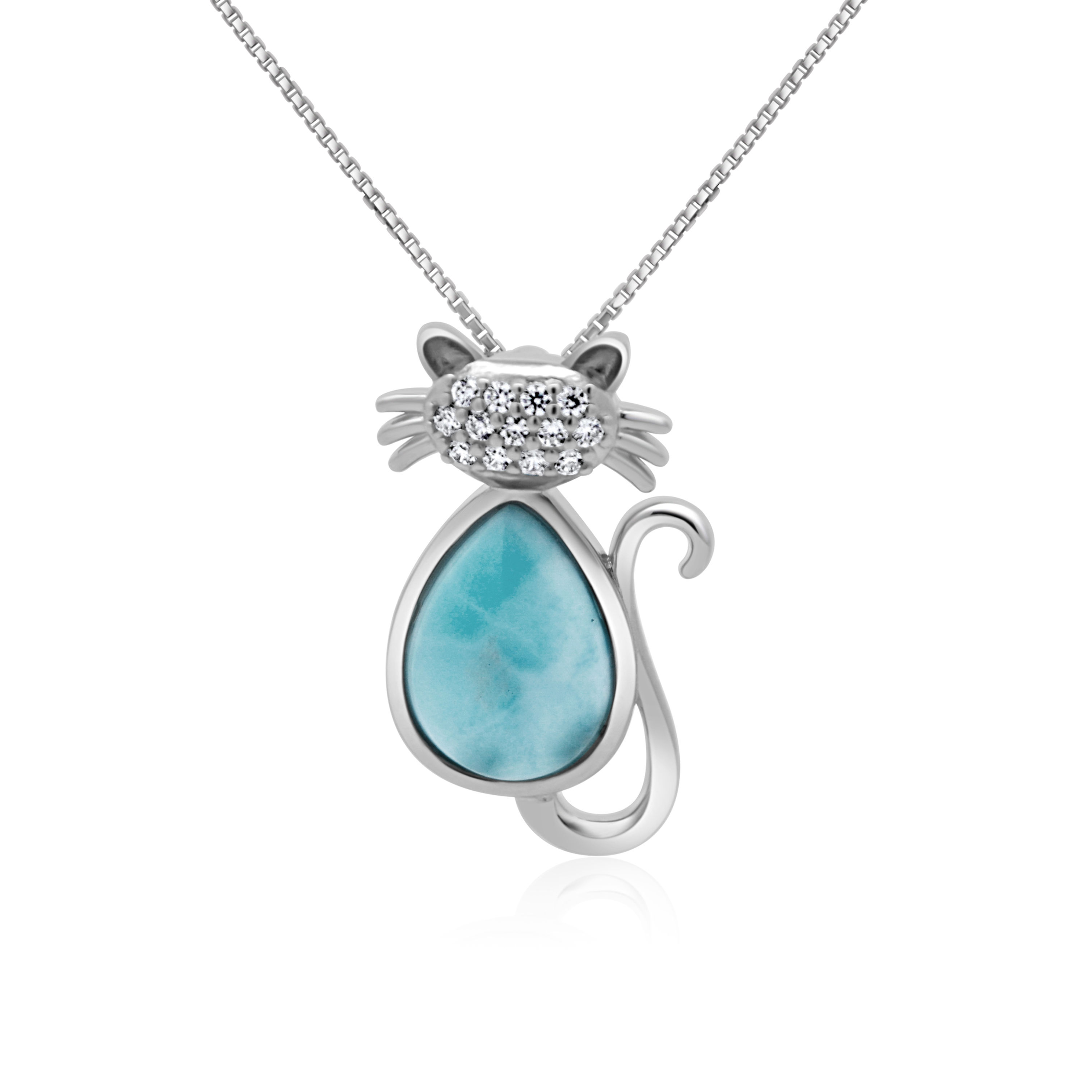 Cat Larimar Necklace