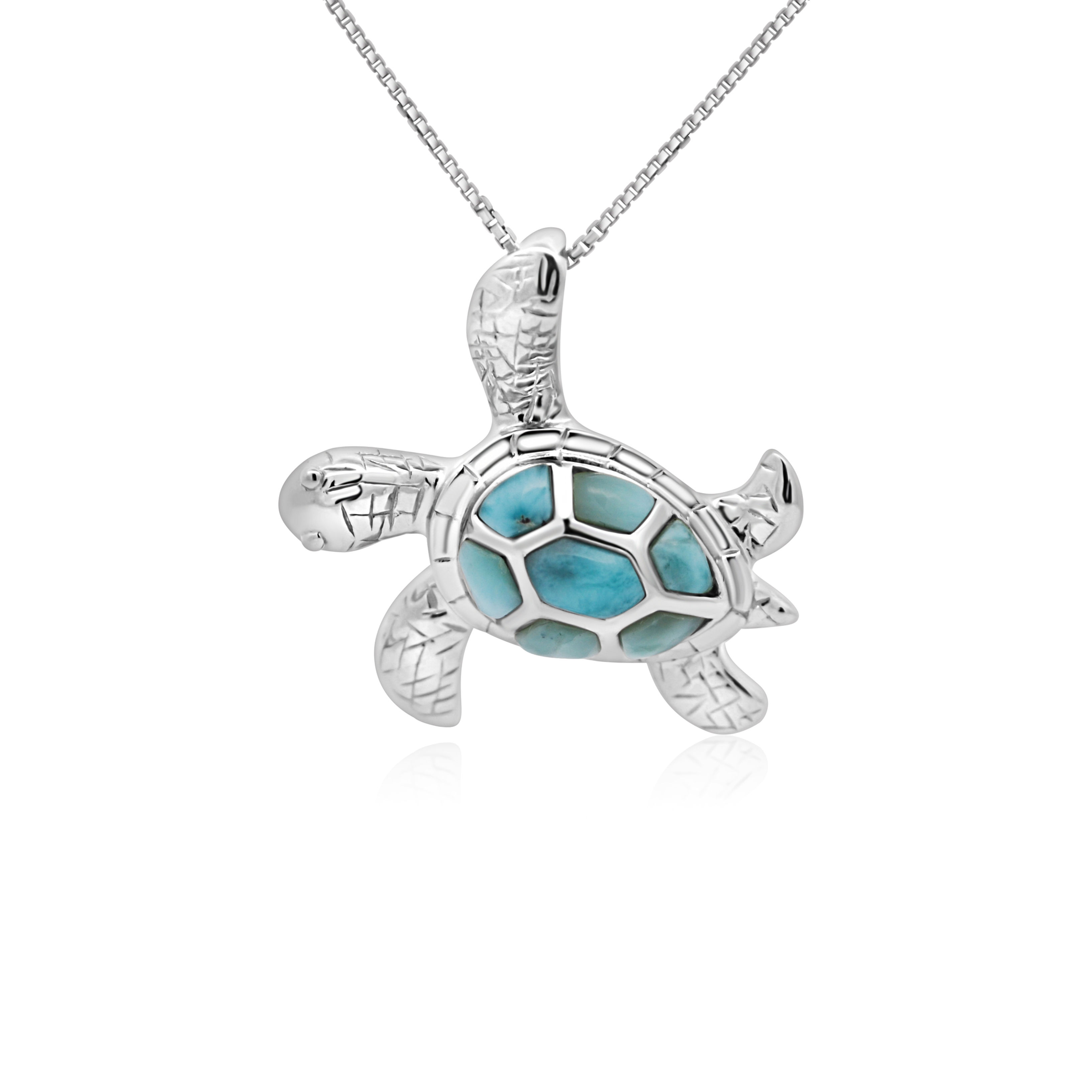 Turtle Larimar Necklace